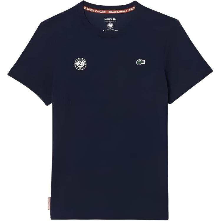LACOSTE T Shirts Men's 166/Navy Blue Crew Neck