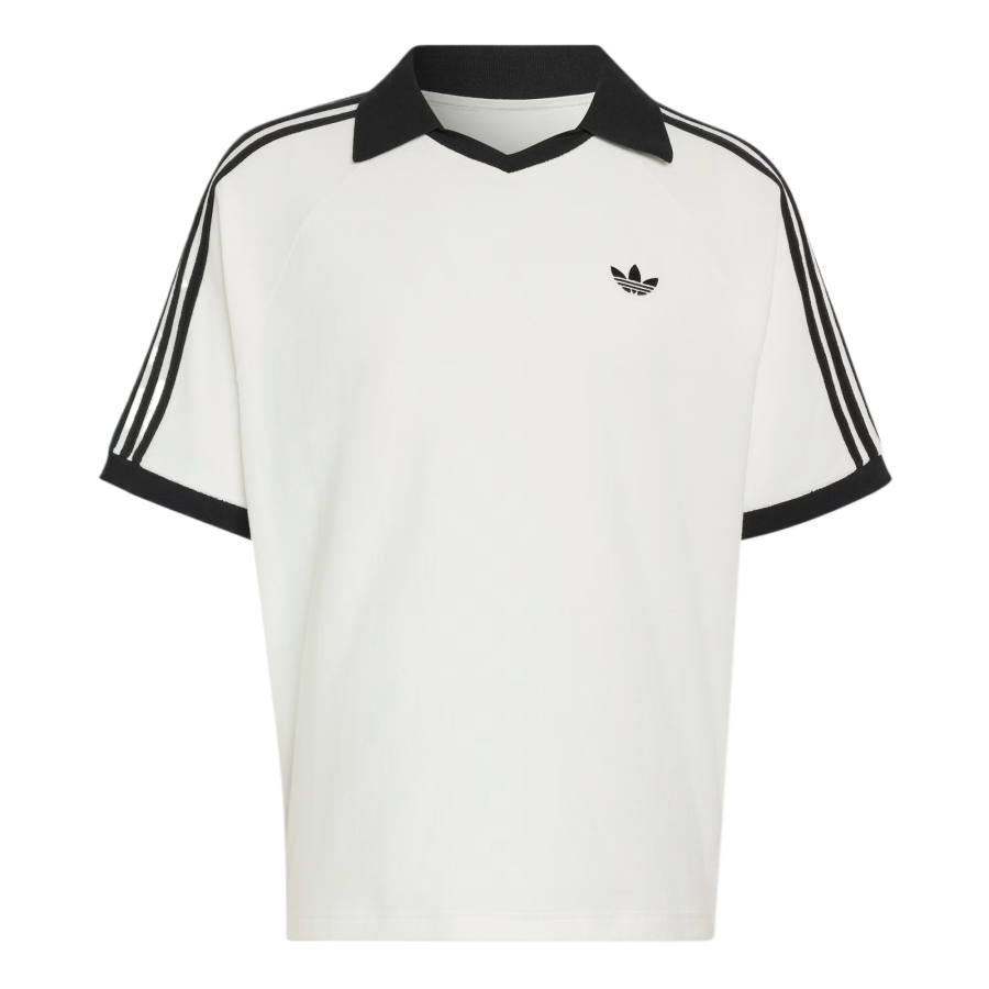 Adidas Originals Polo Shirts Unisex Cloud White V Neck Moderate Other