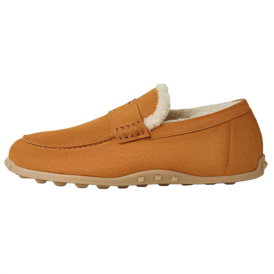HERMES Lazy Women's Casual Shoes Women's Natural Color & Light Beige