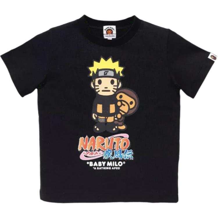 A BATHING APE BapeBAPE X NARUTO Baby Milo Tee Collaboration T Shirt Unisex