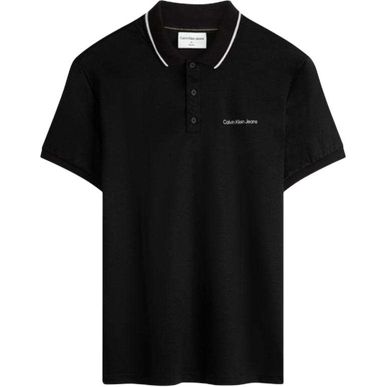 CALVIN KLEIN Polo Shirt Men's Space Black