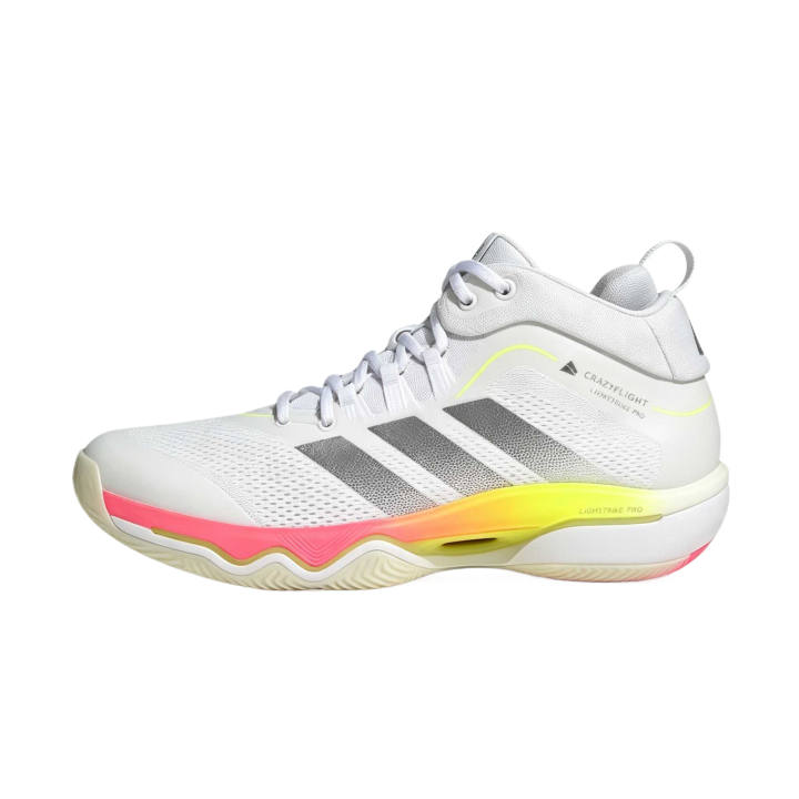 Adidas Adidas Crazyflight Volleyball Shoes Men's Mid Top Cloud White/Cloud White/Iron Gray