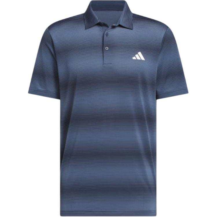 Adidas Adidas Polo Shirts Men's Institution Marine Blue Polo Collar Moderate Straight Fit
