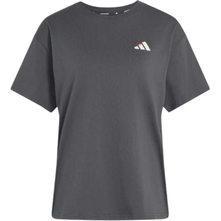 Adidas Adidas T Shirts Women's Gray Crew Neck Moderate