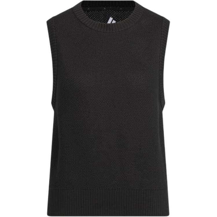 Adidas Adidas Knitwear Women's Black/Blue Gray Crew Neck Moderate Straight Fit