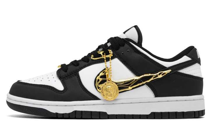 Nike Nike Dunk Skateboard Shoes Unisex Low Top Black/Gold