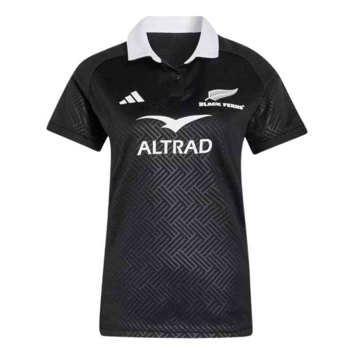 Adidas Adidas Rugby Jerseys Women's Black Lapel Moderate