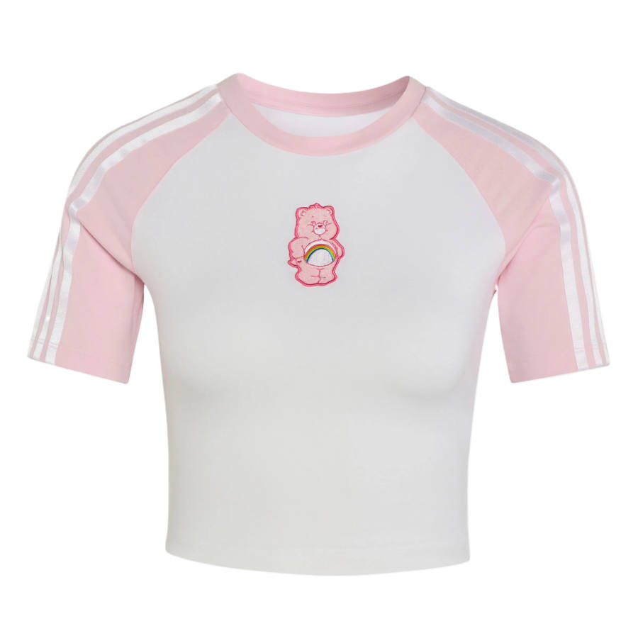 Adidas Originals T Shirts Women's White/Clear Pink Crew Neck Moderate