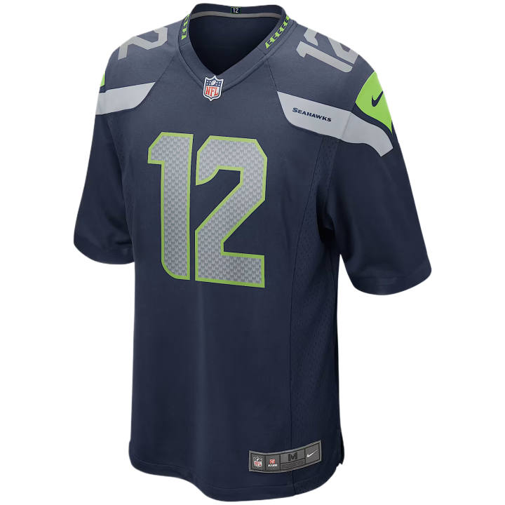 Nike Nike Rugby Jerseys Men's Marine Blue V Neck Moderate