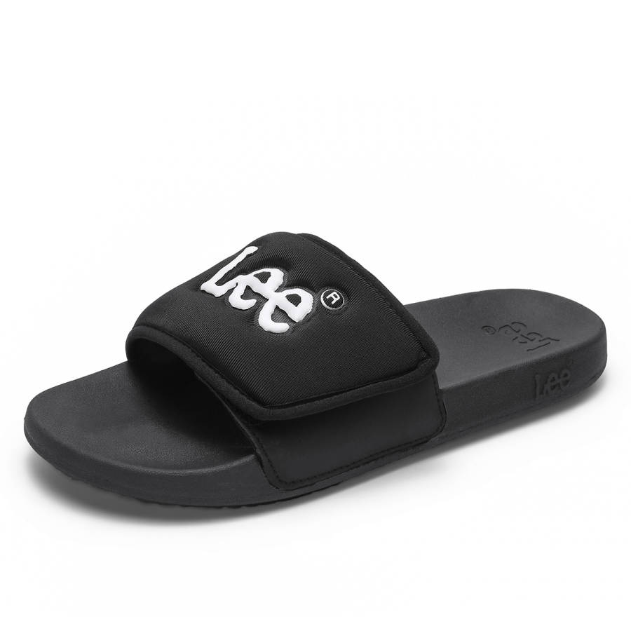 Lee Lee Slide Slippers Men's Black & White