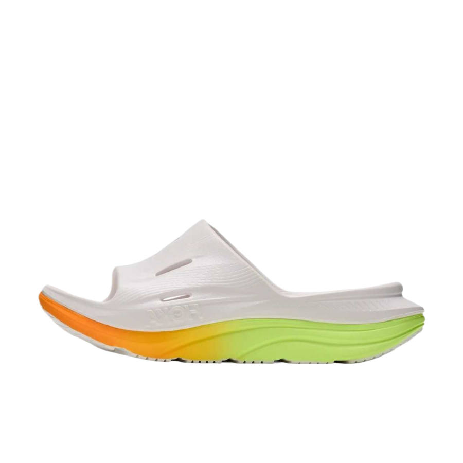 HOKA ONE ONE Ora Recovery Slide 3 Slide Slippers Unisex White/Flash Grape Green