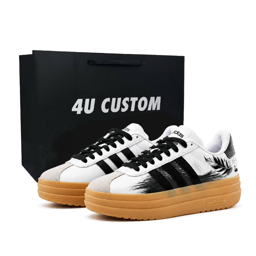 Adidas Adidas VL Court Bold Skateboard Shoes Women's Low Top White/Black