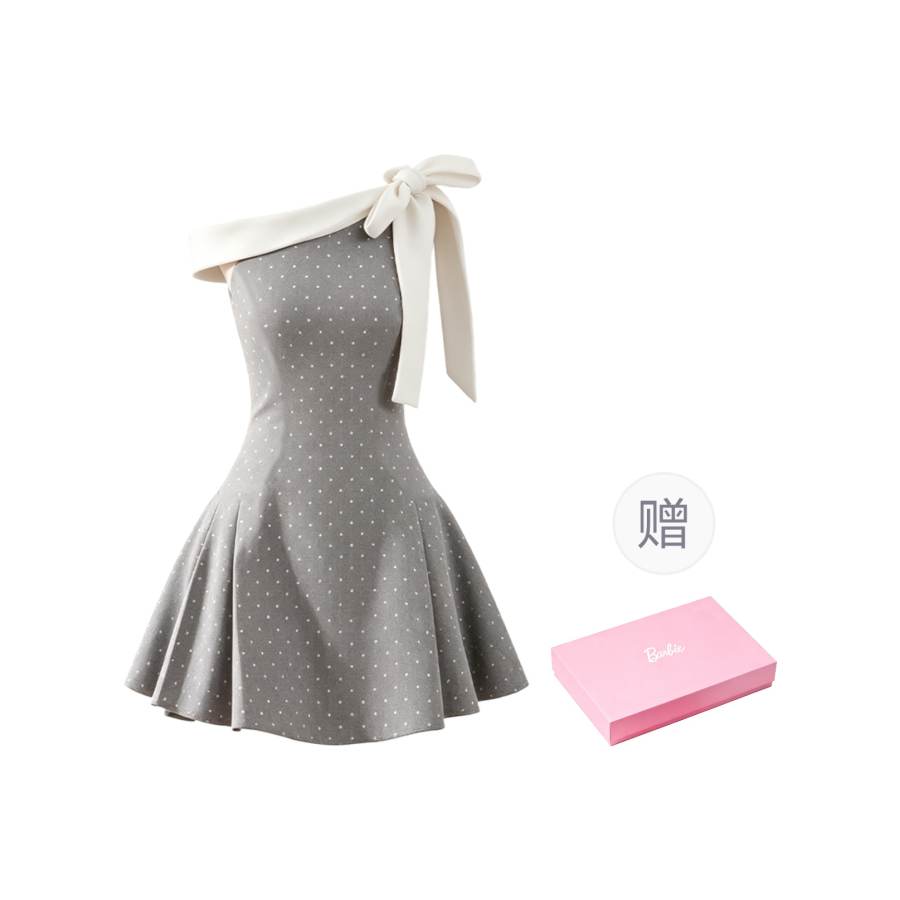 Barbie Sleeveless Dresses Women's Image Color Moderate Short Skirt