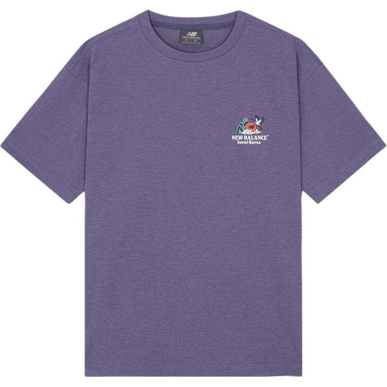 New Balance New Balance FROZEN Quick Dry T Shirts Unisex Purple Crew Neck Moderate