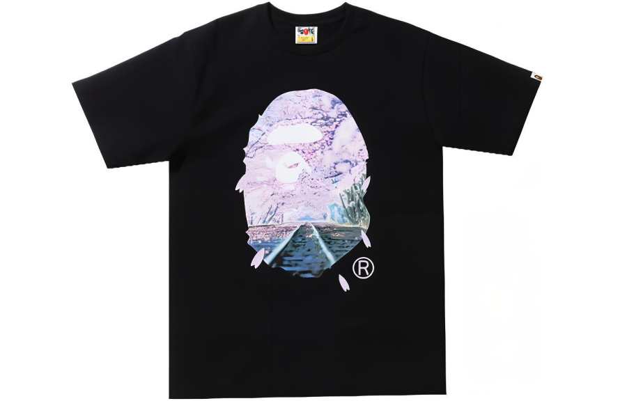 A Bathing Ape Sakura Photo Ape Head Tee