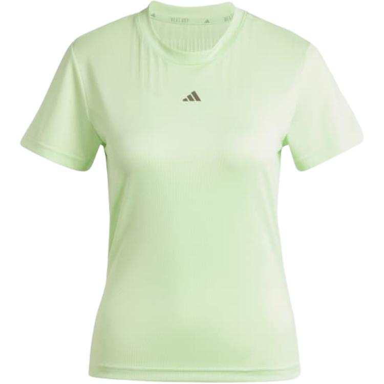 Adidas Adidas Fitness Clothing Women's Half Green Shimmery Moderate