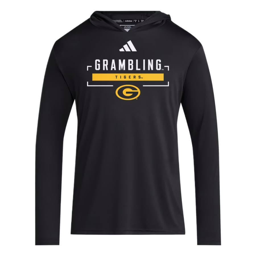 Adidas Adidas Sweatshirts Men's Black/White/NCAA Gra 7GS Hooded Non Detachable Moderate Straight Fit