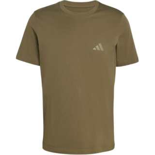 Adidas TERREX T Shirts Men's Olive Crew Neck Moderate Straight Fit