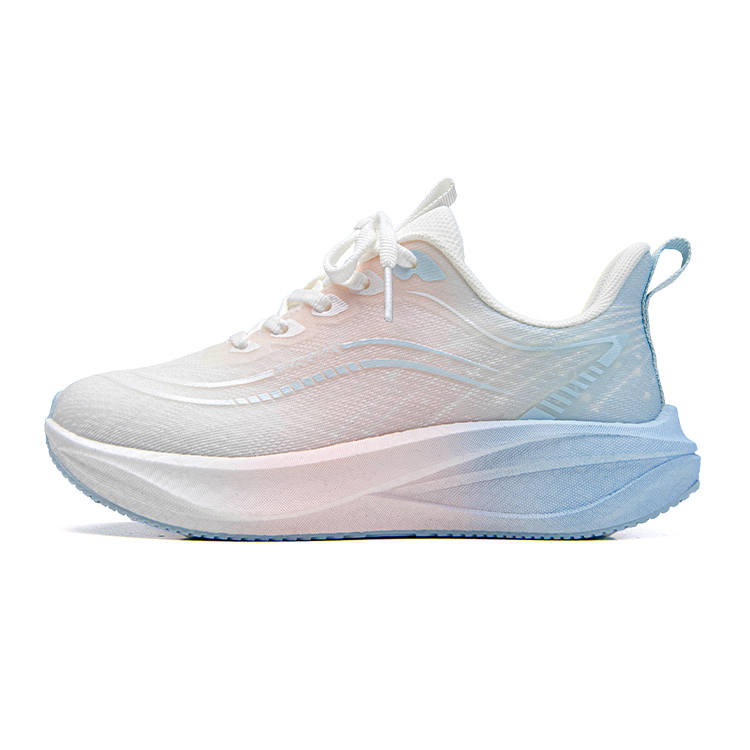 WARRIOR Running Shoes Women's Low Top White Blue Pink