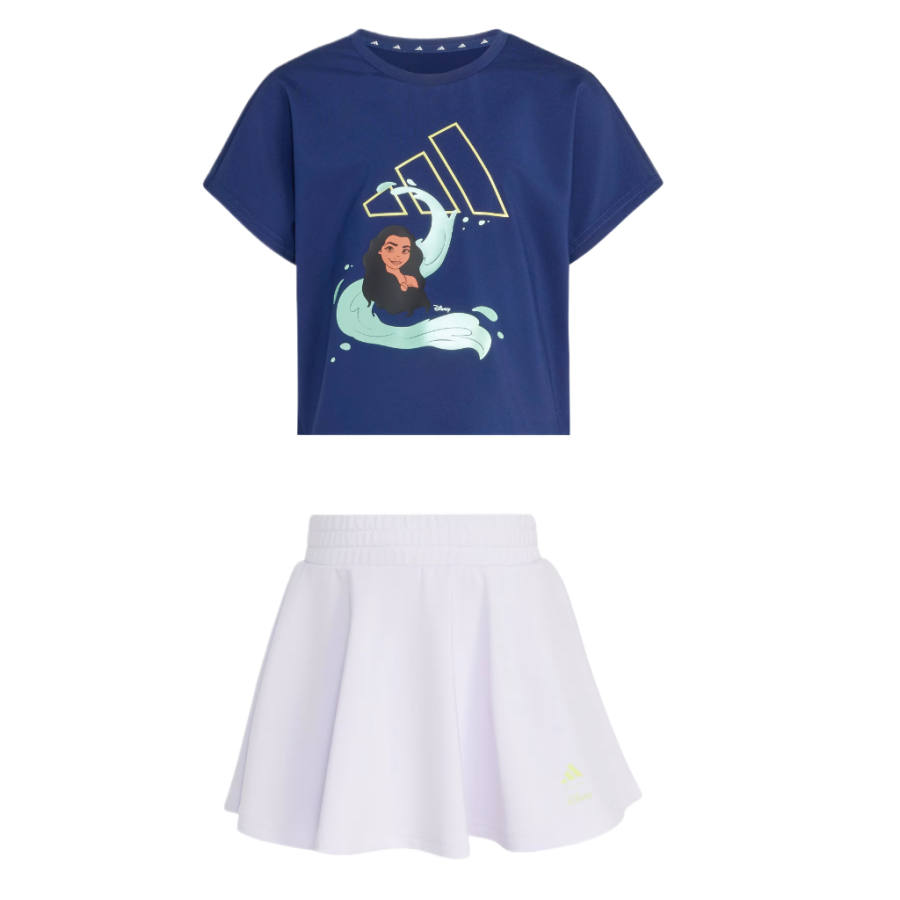 Adidas Adidas Kids Two Piece Skirt Sets Crew Neck Moderate Short Skirt