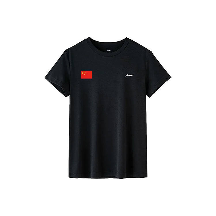 Li-Ning Li Ning T Shirts Unisex Crew Neck Thin Straight Fit