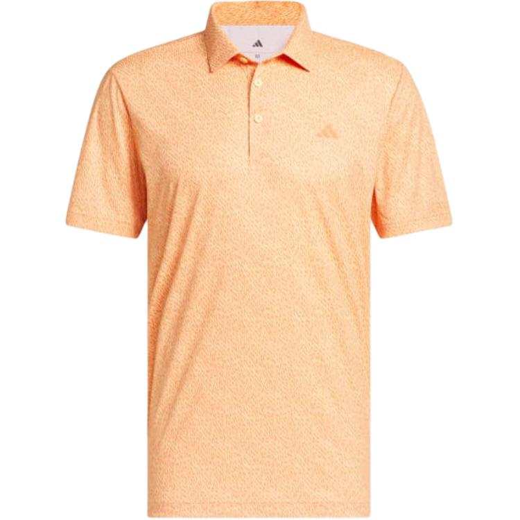 Adidas Adidas Polo Shirts Men's Dark Orange/Semi Icy Honey Orange Polo Collar Moderate Straight Fit