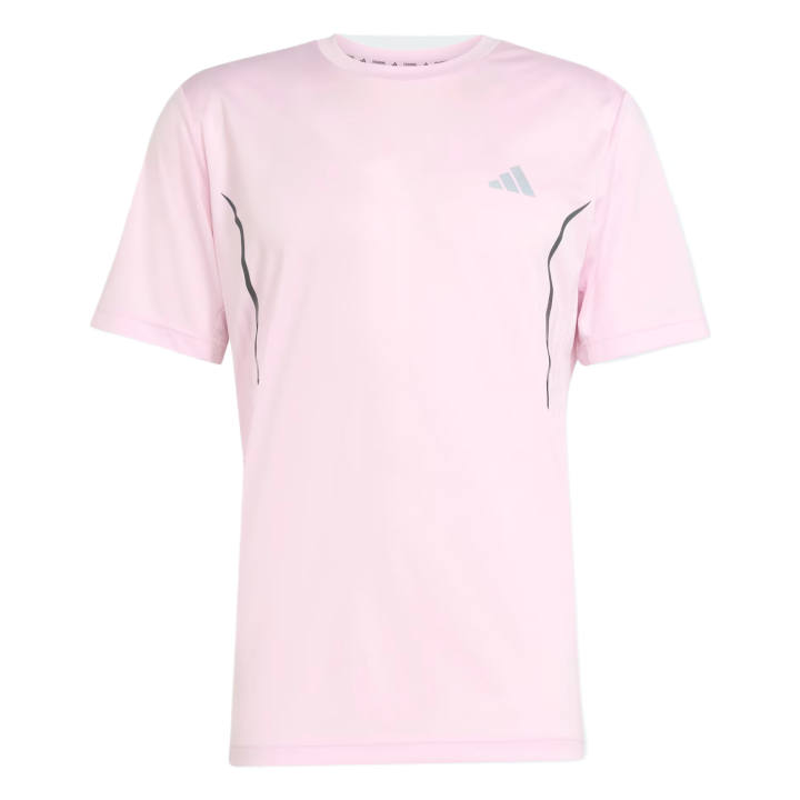 Adidas Adidas T Shirts Men's Transparent Pink Crew Neck Moderate