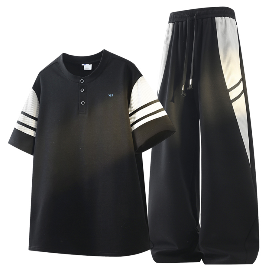 WARRIOR WARRIOR Casual Sportswear Unisex Henry Collar Thin