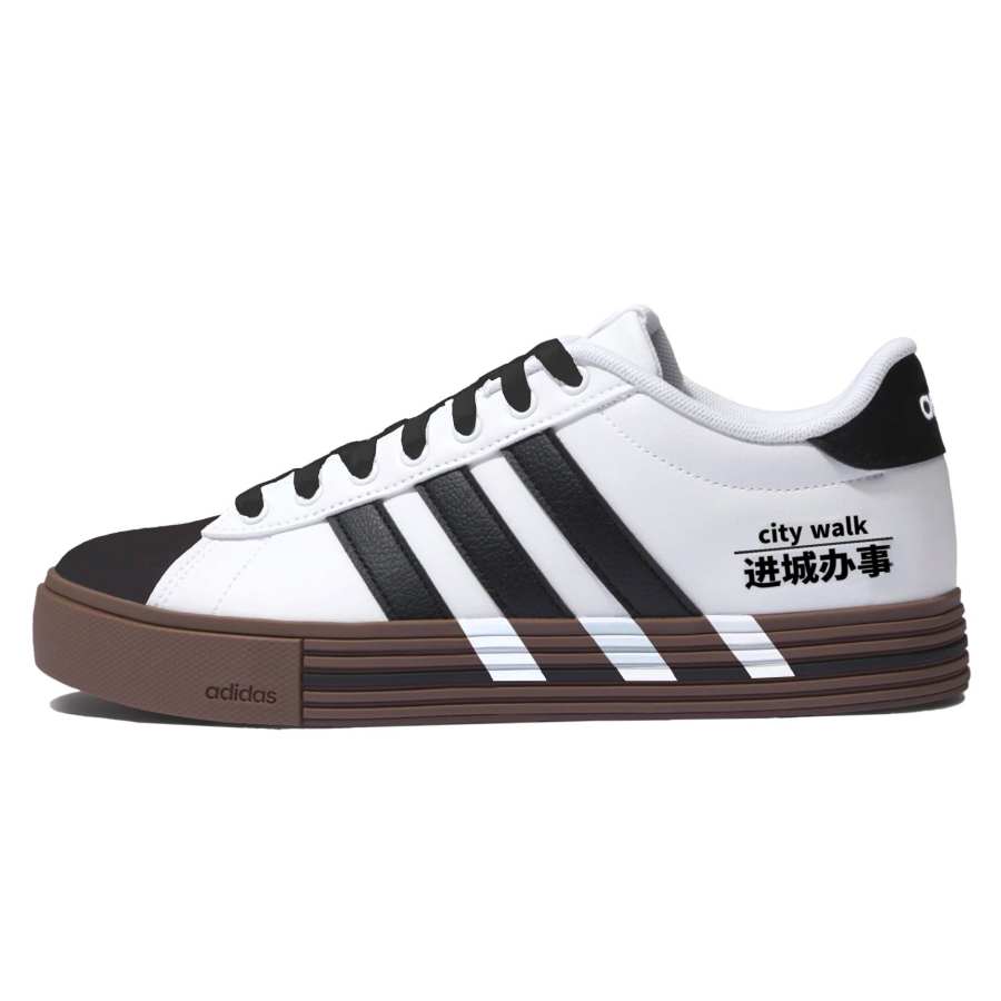 Adidas Adidas Daily 4.0 Skateboard Shoes Unisex Low Top Black/White/Gray