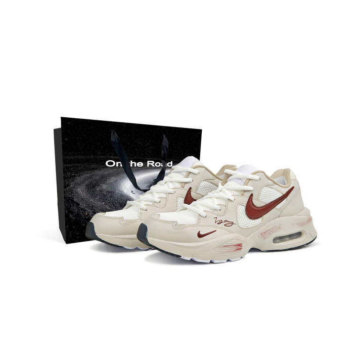 Nike Nike Air Max Fusion Cushioning Abrasion Resistant Low top Running Shoes Unisex Beige