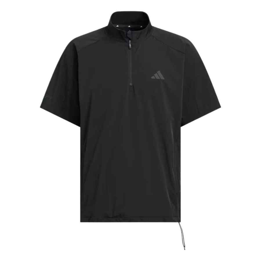Adidas Adidas Golf Clothing Men's Black Stand Collar Moderate