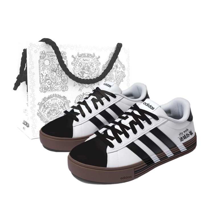 Adidas Adidas Daily 4.0 Skateboard Shoes Unisex Low Top Black/White/Gray