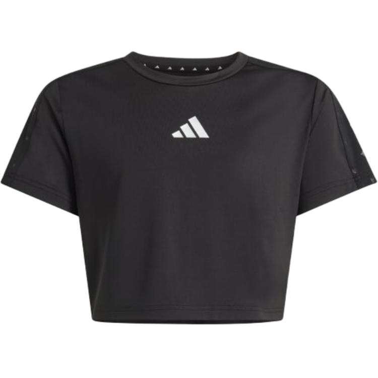Adidas Adidas T Shirts Kids Black Crew Neck Moderate Straight Fit
