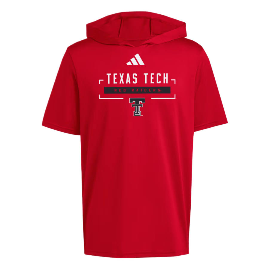 Adidas Adidas AEROREADY T Shirts Men's Team Power Red/White Hooded Non Detachable Moderate