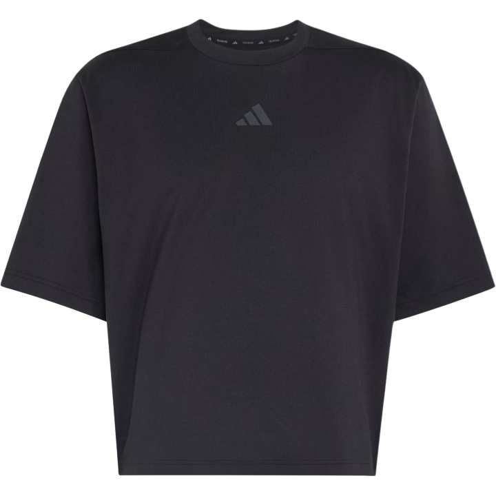 Adidas Adidas D4T T Shirts Men's Black Crew Neck Moderate