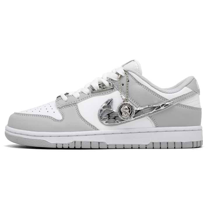 Nike Nike Dunk Skateboard Shoes Unisex Low Top Gray/Silver