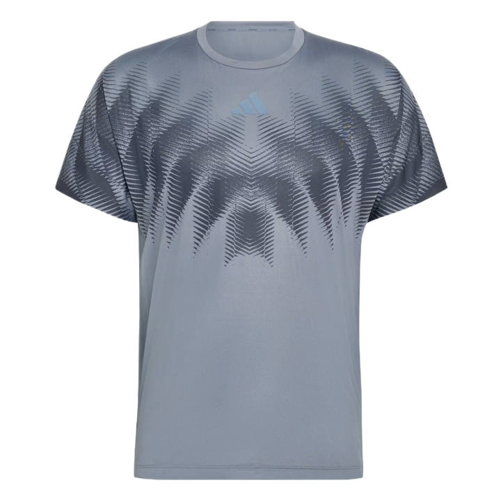 Adidas Adidas Running T Shirts Unisex Onyx/Night Grey Crew Neck Moderate