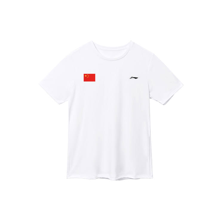 Li-Ning Li Ning T Shirts Unisex Crew Neck Thin Straight Fit