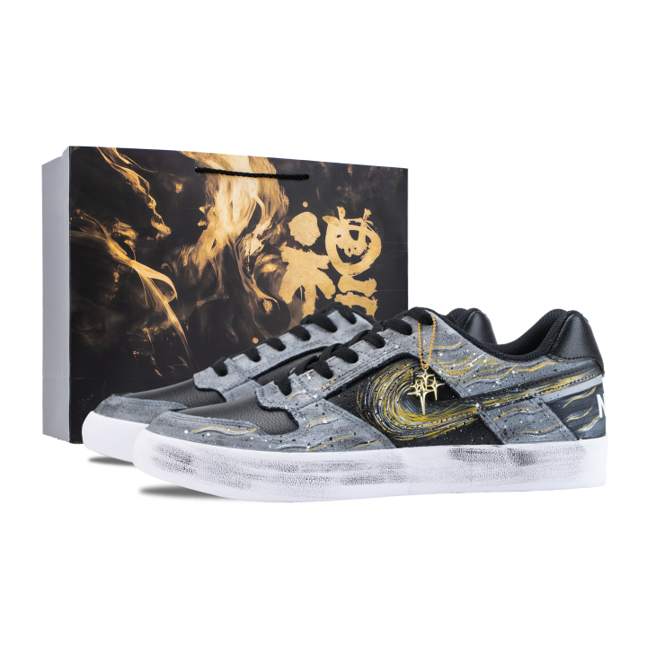 Nike Nike SB Delta Skateboard Shoes Unisex Low Top Black/Gold