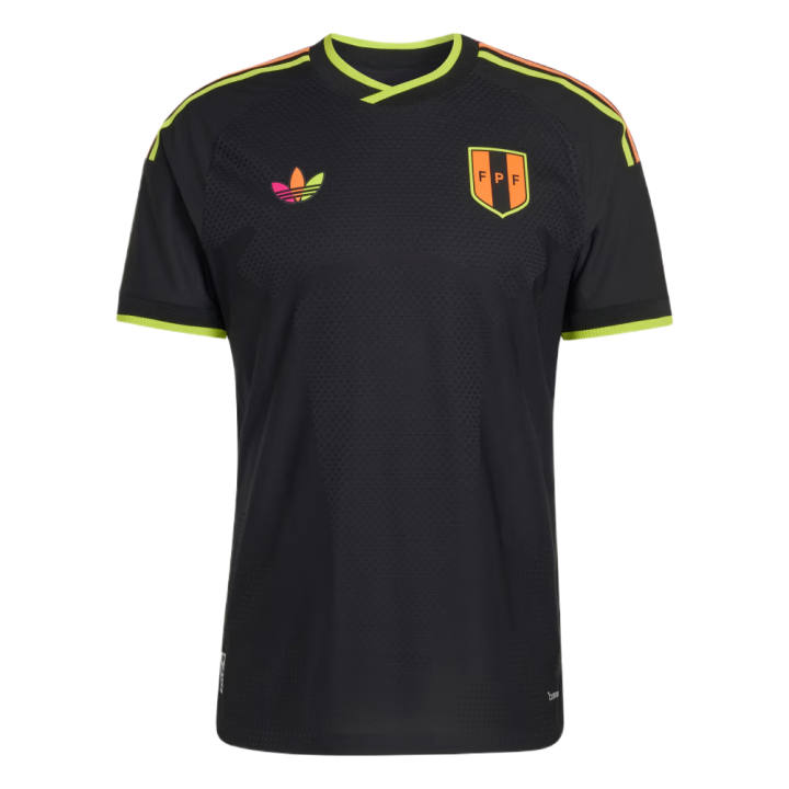 Adidas Adidas Peru National Team Soccer Jerseys Men's Black Crew Neck Moderate