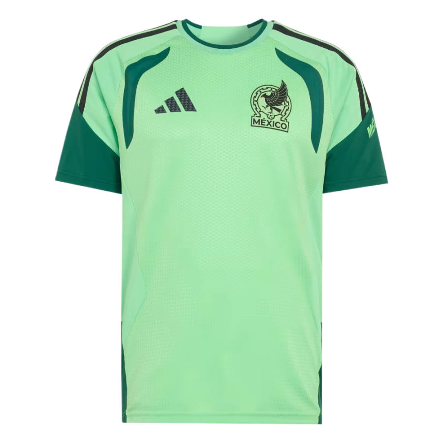 Adidas Adidas Mexico National Team Soccer Jerseys Men's Semi Flash Green Crew Neck Moderate