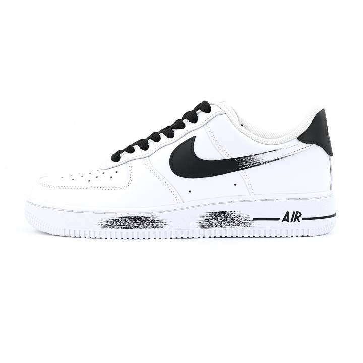 Nike Nike Air Force 1 Air Force 1 Height Increasing Breathable Slip Resistant Low top Skateboard Shoes Unisex Black White