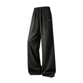 WARRIOR Knitted Sweatpants Unisex Thin Straight Fit Pants