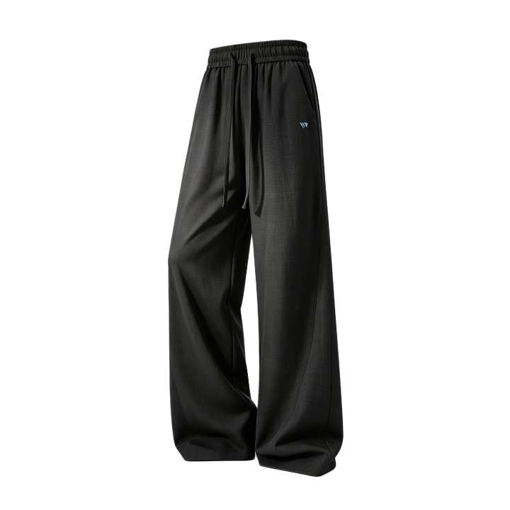 WARRIOR WARRIOR Knitted Sweatpants Unisex Thin Straight Fit Pants