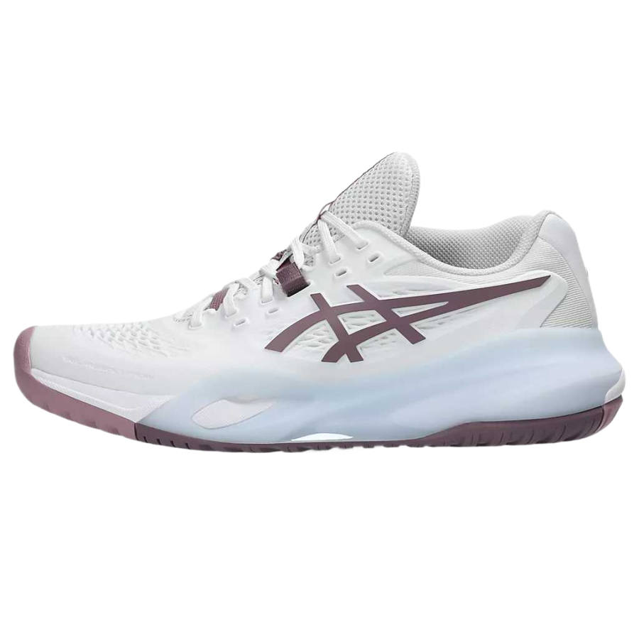 ASICS GEL RESOLUTION X Tennis Shoes Women's Low Top White/Gray Purple