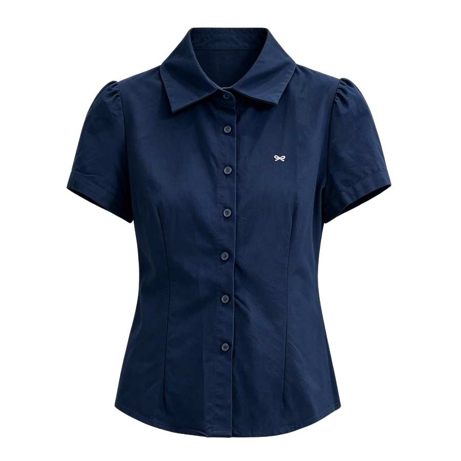 Sugarfunk Shirts Women's Lapel Thin Nipped In Waist