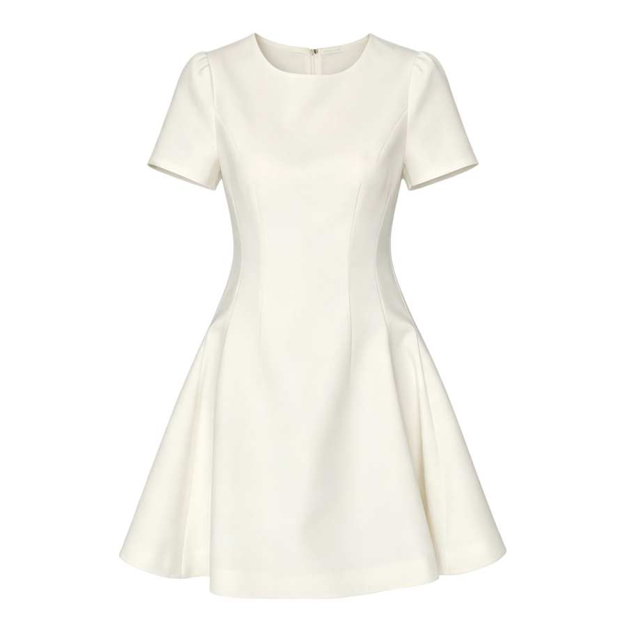 Sugarfunk Sleeveless Dresses Women's Crew Neck Moderate Short Skirt A Line Skirt