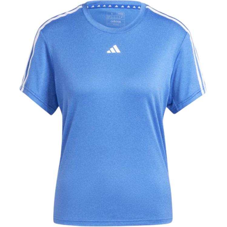 Adidas Adidas T Shirts Women's Blue Crew Neck Moderate Straight Fit