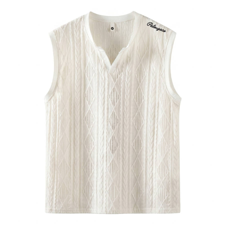 PAL ONGACO Tank Tops Unisex V Neck Moderate Straight Fit