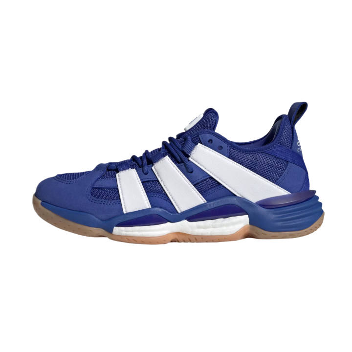 Adidas Adidas Stabil Volleyball Shoes Men's Low Top Half Transparent Blue/Cloud White/Rubber Color